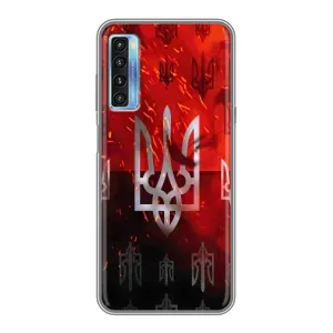 Украинские Чехлы для TCL 20L с картинкой УПА (AlphaPrint) (ГЕРБ УПА)