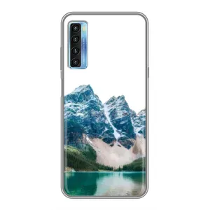 Силіконовий чохол з КАРТИНКАМИ літо для TCL 20L (AlphaPrint) (Гори)
