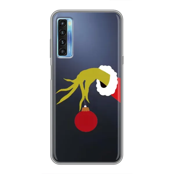 Чехол с принтом «Гринч с игрушкой» для TCL 20L