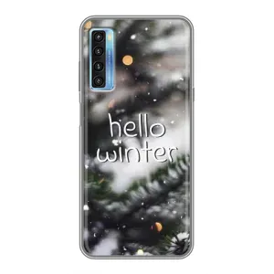 Новорічні, Святкові Чохли для TCL 20L - 2024 год (Hello winter)