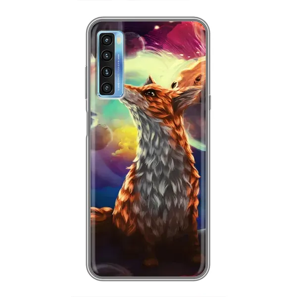 Чохол з принтом «Лисичка в космосі» для TCL 20L Чохол з принтом «Лисичка в космосі» для TCL 20L