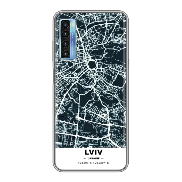 Чехол с принтом «Львов» для TCL 20L