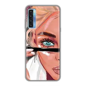Чохол з друком для TCL 20L - (Мода) (AlphaPrint) (Макіяж)