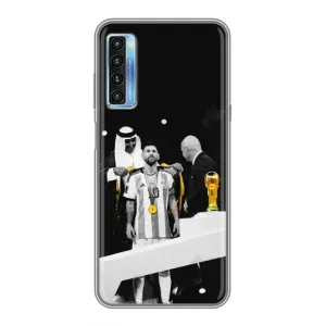Чохли для TCL 20L (Leo чемпіон) (AlphaPrint) (Мессі коронований)
