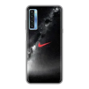 Чохол для TCL 20L - з принтом Найк (AlphaPrint) (Найк червоний)