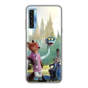 Чохол з принтом «Герої мультфільму Зоотрополіс» для TCL 20L