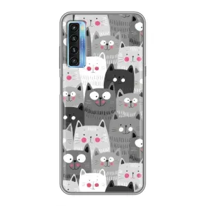 Чохли з Котиками для TCL 20L (VPrint) (Мальовані котики)