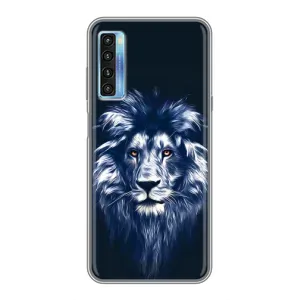 Чохол з картинкою ЛЕВ для TCL 20L (VPrint) (Синій Лев)
