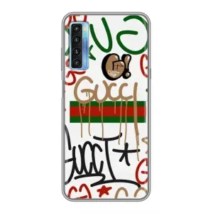 Бренднові Чохли для TCL 20L - (PREMIUMPrint) (Стиль GUUCI)