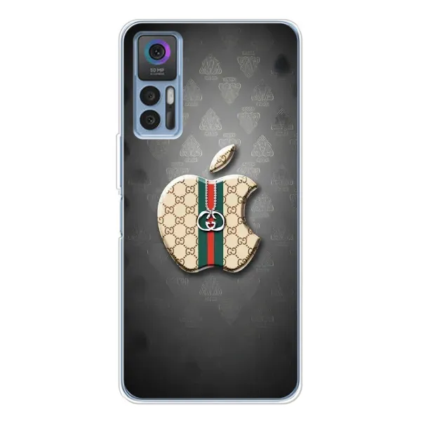 Чехол с принтом «Apple gucci» для TCL 30 Plus
