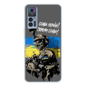 Чехлы с картинкой ЗСУ для TCL 30 Plus (AlphaPrint) (Героям Слава)