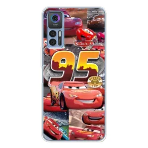 Силиконовый чехол Маквин для TCL 30 Plus (Коллаж Молния Маквин)