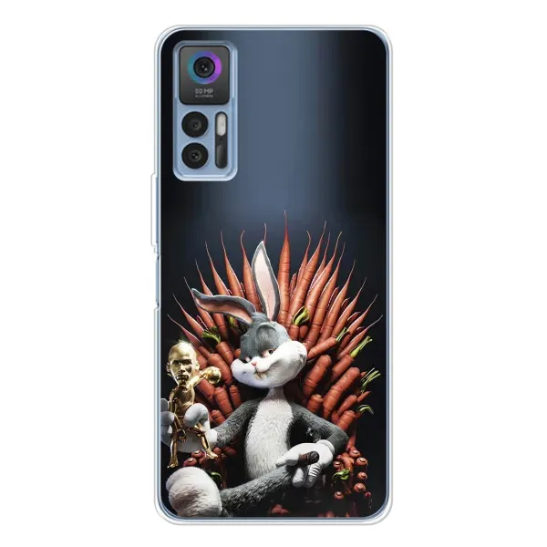 Чехол с принтом «Король Кролик» для TCL 30 Plus