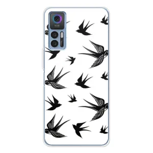 Чохол з пташками на TCL 30 Plus (VPrint) (Ластівки)