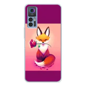 Чохли з картинкою Лисичка для TCL 30 Plus (VPrint) (Лиса з трояндою)