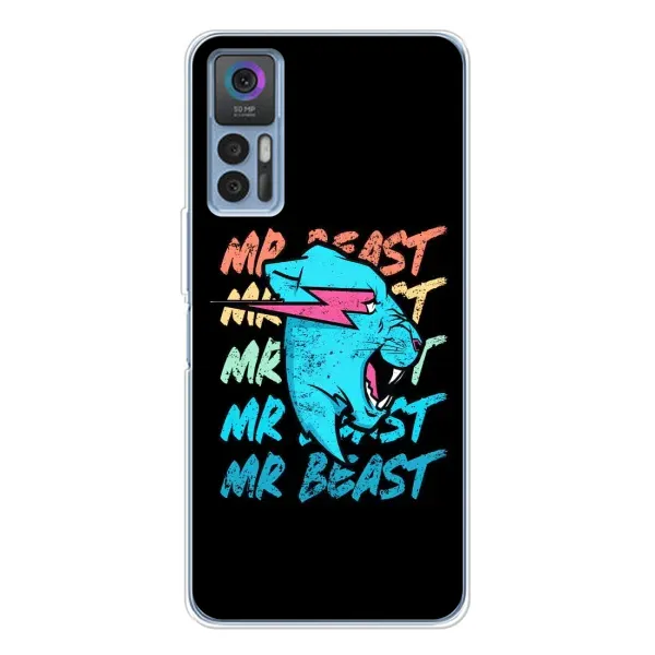 Чохол з принтом «logo Mr beast» для TCL 30 Plus