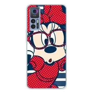 Эксклюзивный чехол для TCL 30 Plus (AlphaPrint - Мультяшные) (Маус в очках)