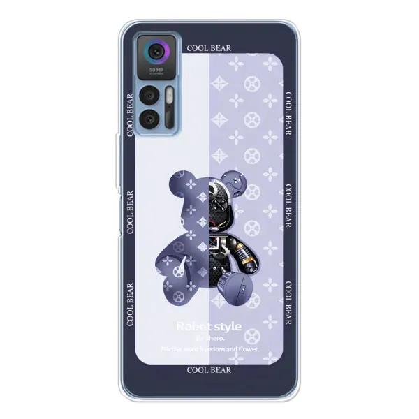 Чохол з принтом «Медведик LV» для TCL 30 Plus