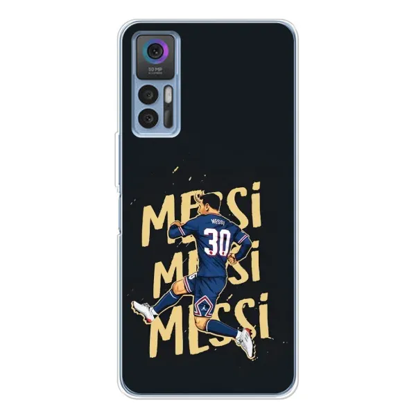 Чехол с принтом «Messi ПСЖ» для TCL 30 Plus Чехол с принтом «Messi ПСЖ» для TCL 30 Plus