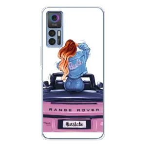 Чехол с печатью для TCL 30 Plus - (Мода) (AlphaPrint) (На машине)