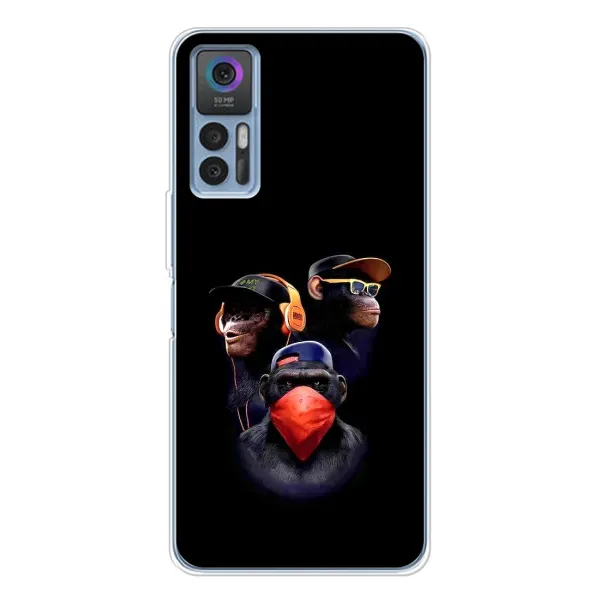 Чехол с принтом «Три обезьяны» для TCL 30 Plus Чехол с принтом «Три обезьяны» для TCL 30 Plus