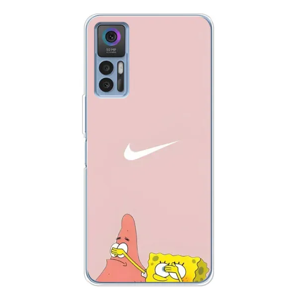 Чохол з принтом «Патрік і Губка» для TCL 30 Plus