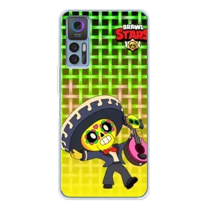 Чехлы Brawl Stars для TCL 30 Plus (AlphaPrint) (Поко в самбреро)
