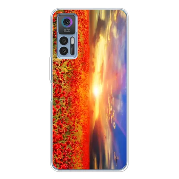 Чохол з принтом «Поле тюльпанів» для TCL 30 Plus