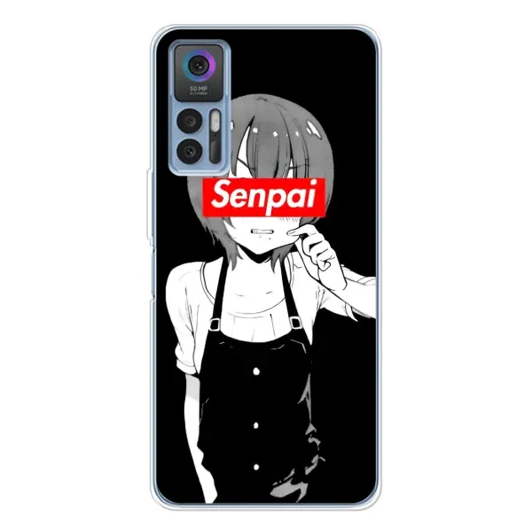Чохол з принтом «Senpai» для TCL 30 Plus