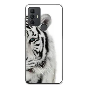 Чехлы с картинками животных TCL 30 SE (Белый Тигр)