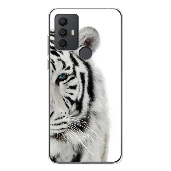Чехол с принтом «Белый Тигр» для TCL 30 SE
