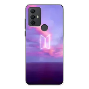 Чехлы BTS для TCL 30 SE (AlphaPrint) (BTS логотип)
