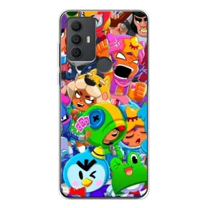 Чехол для TCL 30 SE Бравл Старс (VPrint) (герои Бравл Старс)