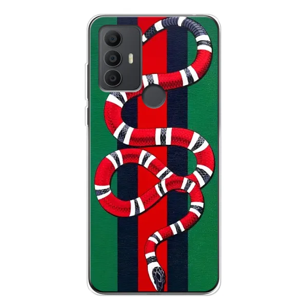 Чехол с принтом «Gucci змия» для TCL 30 SE