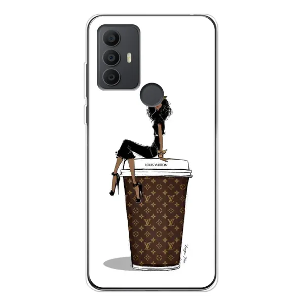 Чехол с принтом «кофе LOUIS VUITTON» для TCL 30 SE
