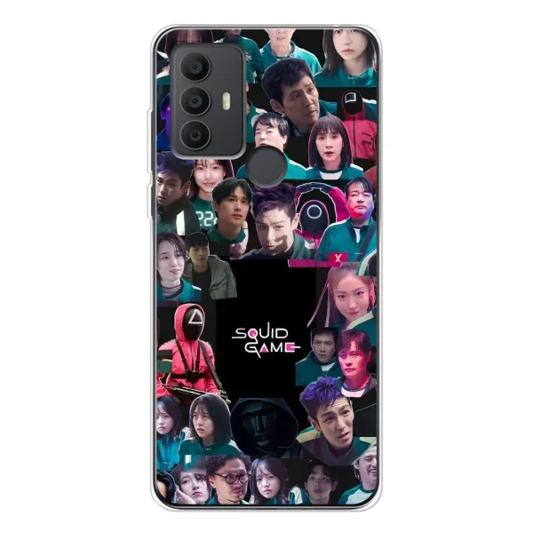 Чехол с принтом «Коллаж Игра кальмара» для TCL 30 SE