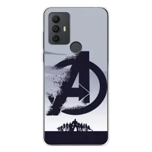 Чехлы с героями Марвел TCL 30 SE (VPrint) (Команда А)
