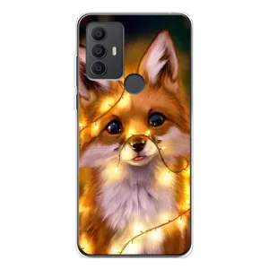 Чохли з картинкою Лисичка для TCL 30 SE (VPrint) (Лисичка в гірляндах)