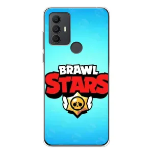 Чехлы Brawl Stars для TCL 30 SE (AlphaPrint) (Лого Бравл Старс)