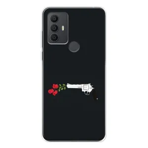 Чехлы (ART) Цветы на TCL 30 SE (VPrint) (Неожиданные цветы)