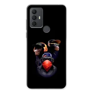 Чехол с Обезьянами TCL 30 SE - (AlphaPrint) (Три обезьяны)