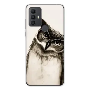 Чехол с птицами на TCL 30 SE (VPrint) (Сова)