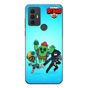 Чехлы Brawl Stars для TCL 30 SE (AlphaPrint) (Трио героев)