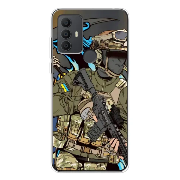 Чохол з принтом «Воїн ЗСУ» для TCL 30 SE