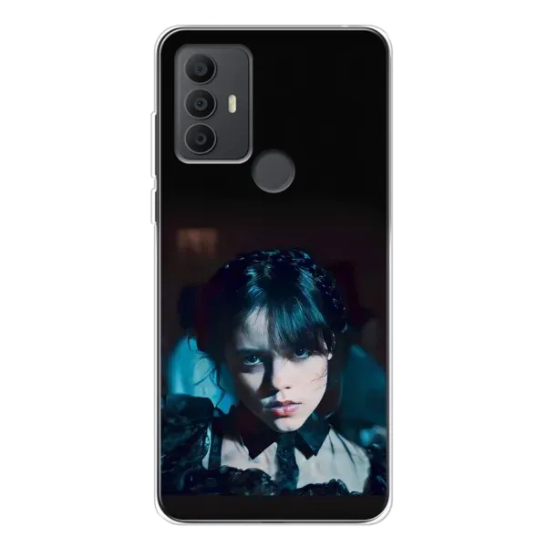 Чехол с принтом «взгляд Уэнздей» для TCL 30 SE