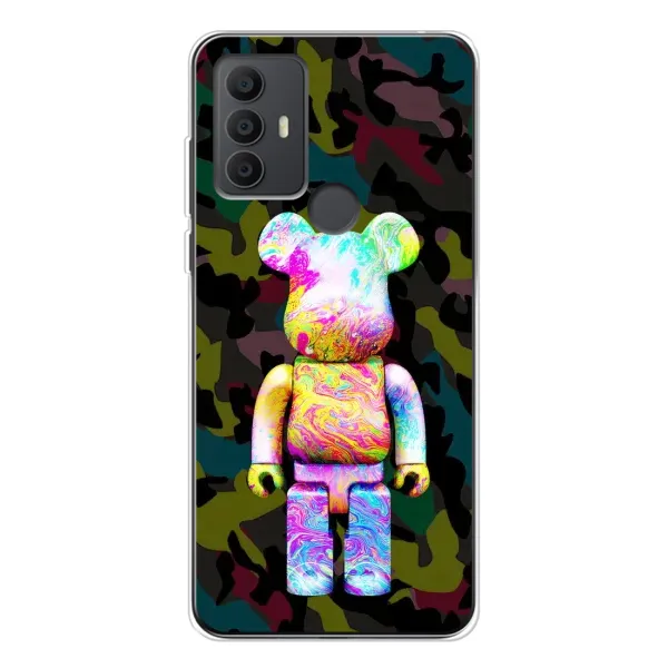 Чохол з принтом «Яскравий Bearbrick» для TCL 30 SE