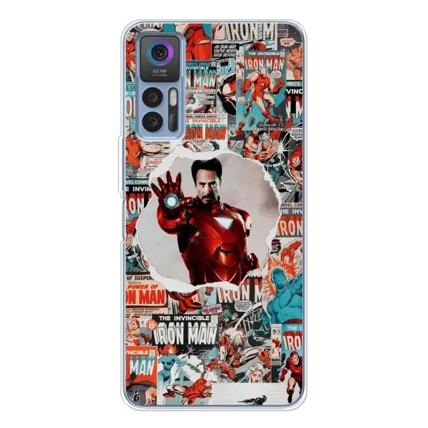 Чехол с принтом «Айронмен» для TCL 30