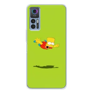Чехол с Симпсонами для TCL 30 (VPrint) (Барт Симпсон)