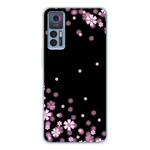 Чехол с принтом «Цветочки маленькие» для TCL 30