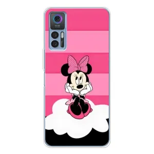 Эксклюзивный чехол для TCL 30 (AlphaPrint - Мультяшные) (Девочка Maus)